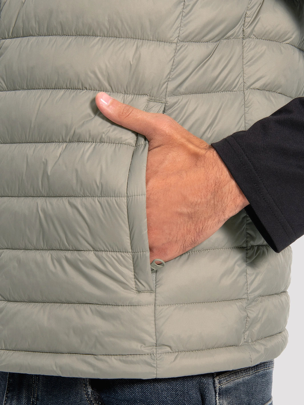 Men's Lightweight Packable Puffer Vest with 4 Pockets