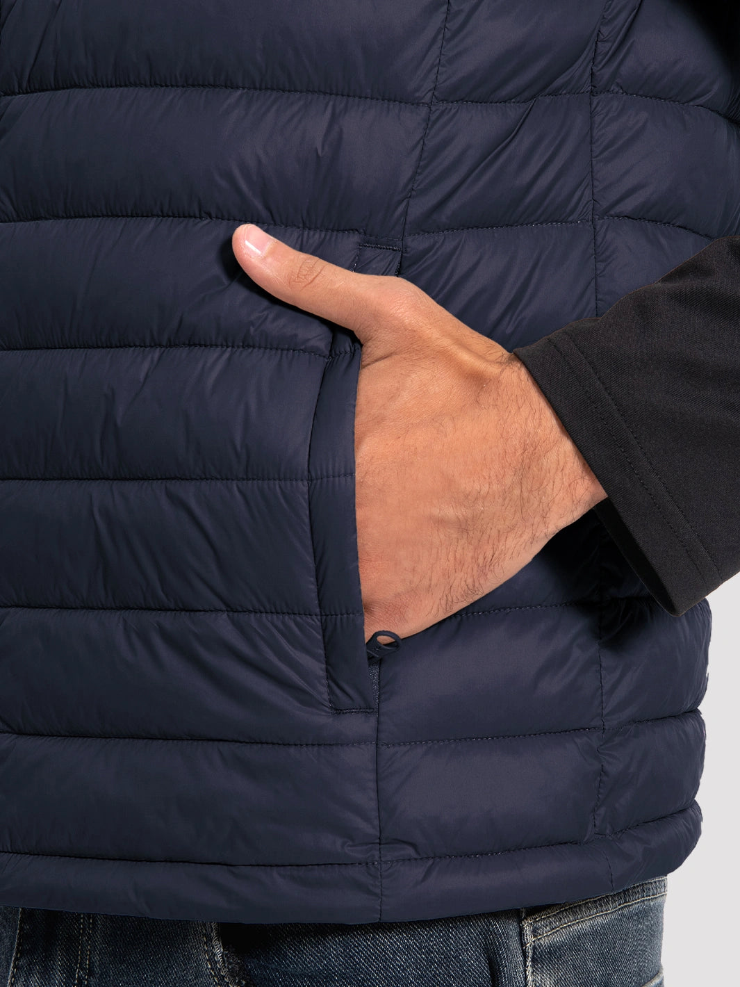 Men's Lightweight Packable Puffer Vest with 4 Pockets