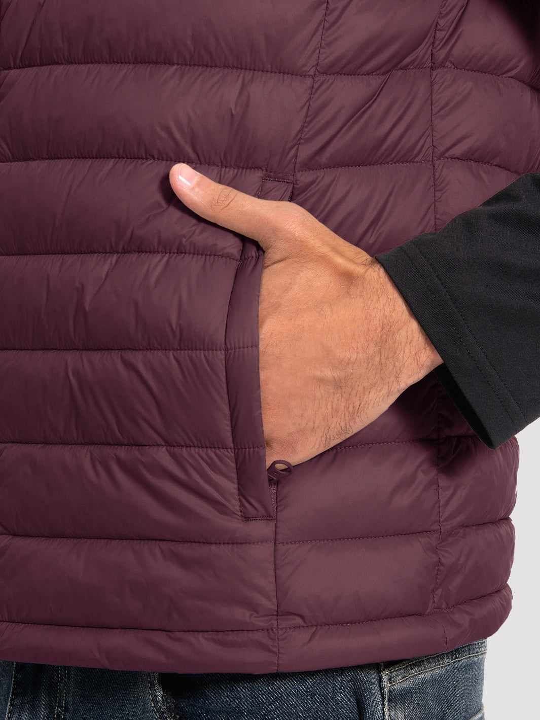 Men's Lightweight Packable Puffer Vest with 4 Pockets