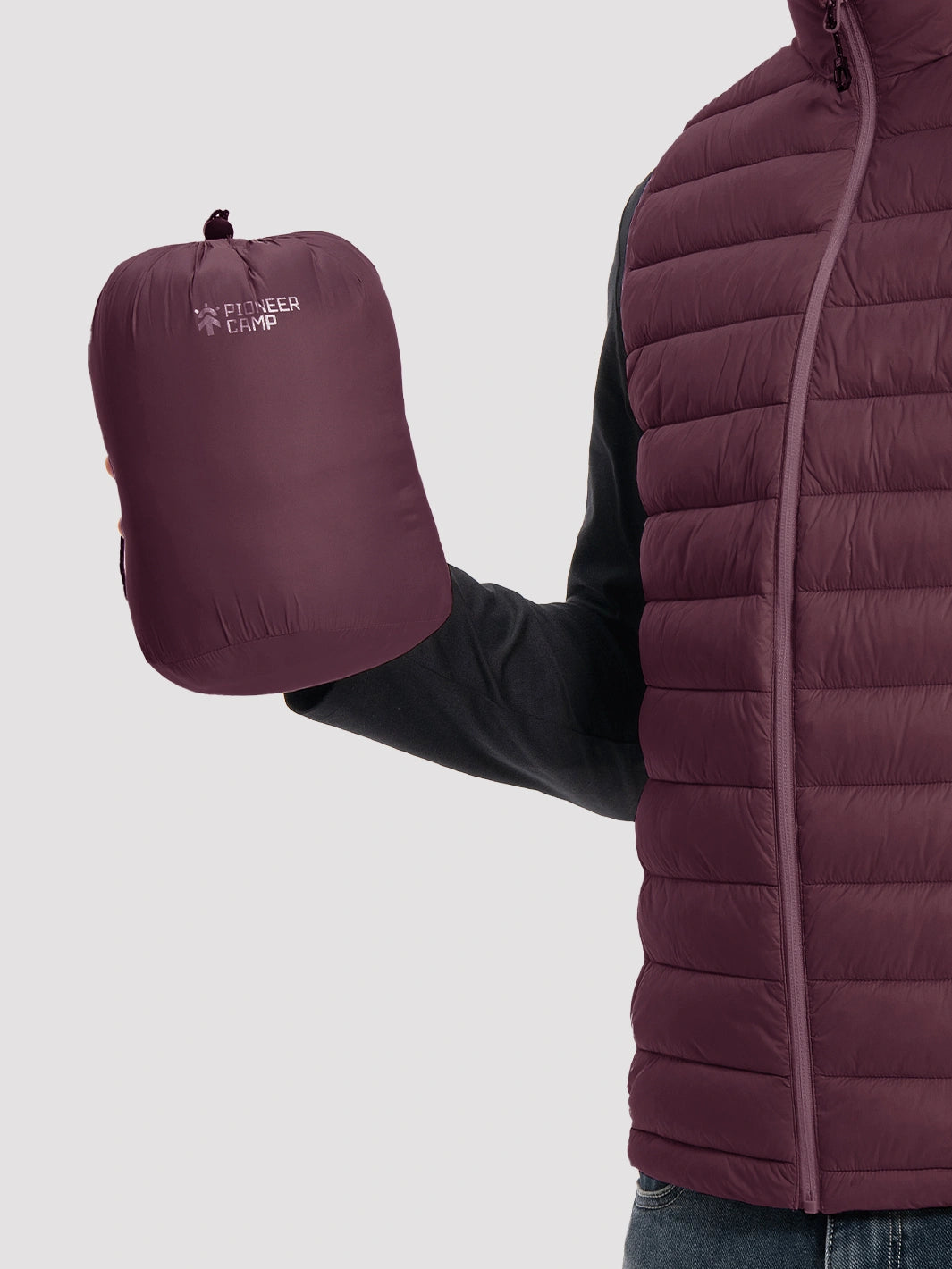 Men's Lightweight Packable Puffer Vest with 4 Pockets