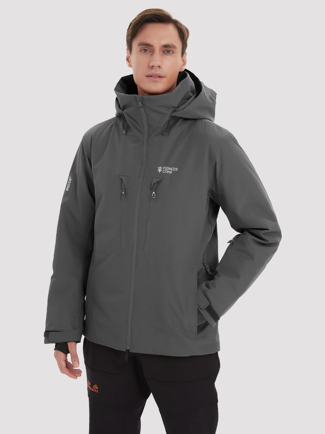 Men's RECCO Waterproof Insulated Ski Jacket PIONEER CAMP