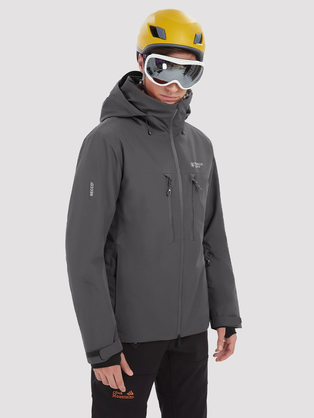 Men's RECCO Waterproof Insulated Ski Jacket PIONEER CAMP