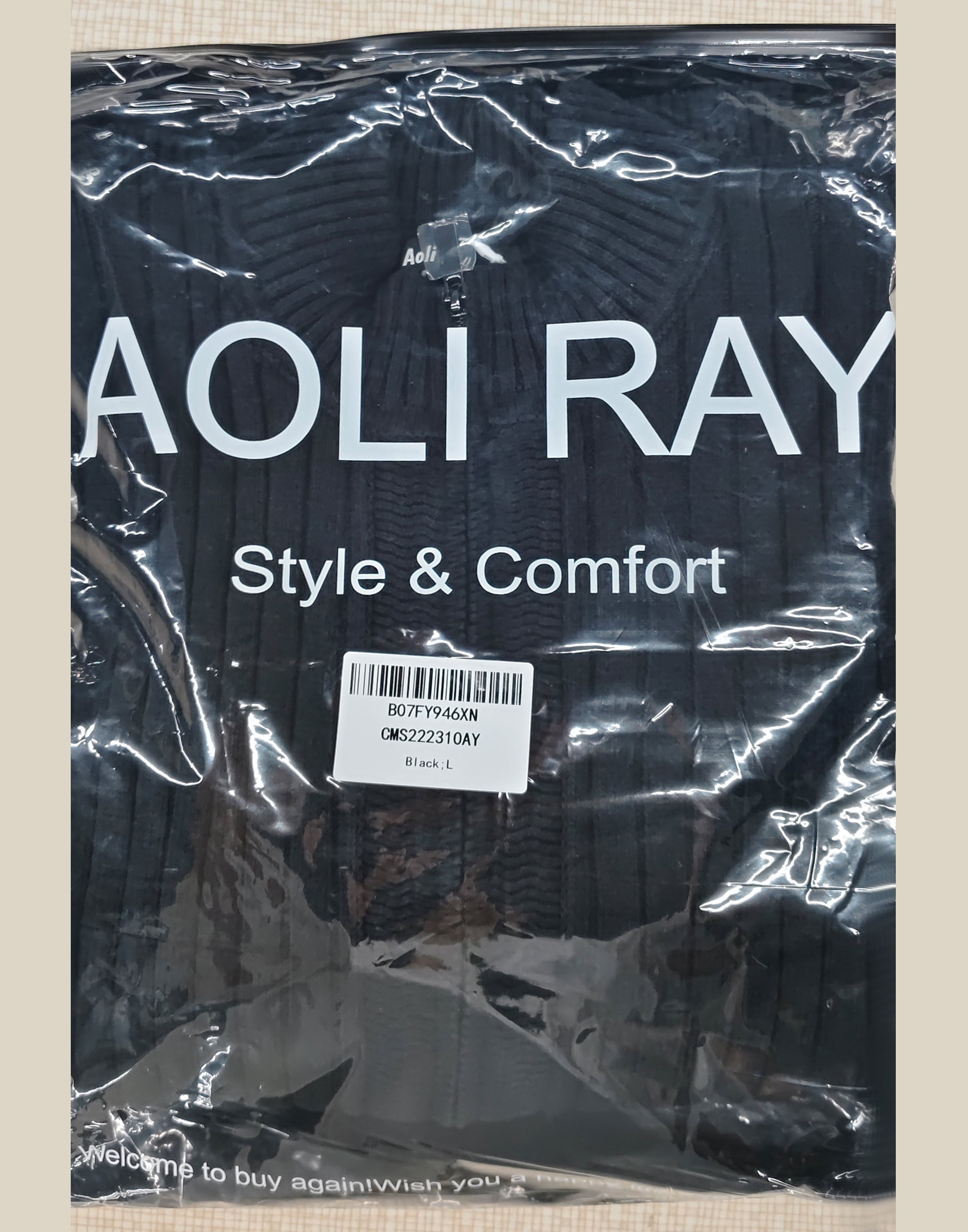 AOLI RAY Men's Cardigan Sweater