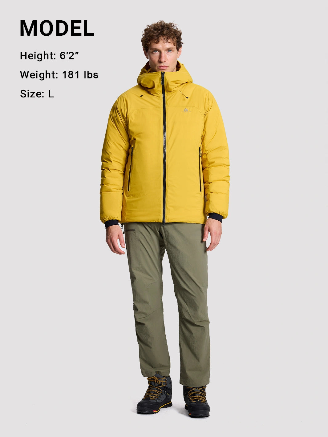 Men's Toray 2L Waterproof 800 Fill Power Goose Down Jacket PIONEER CAMP