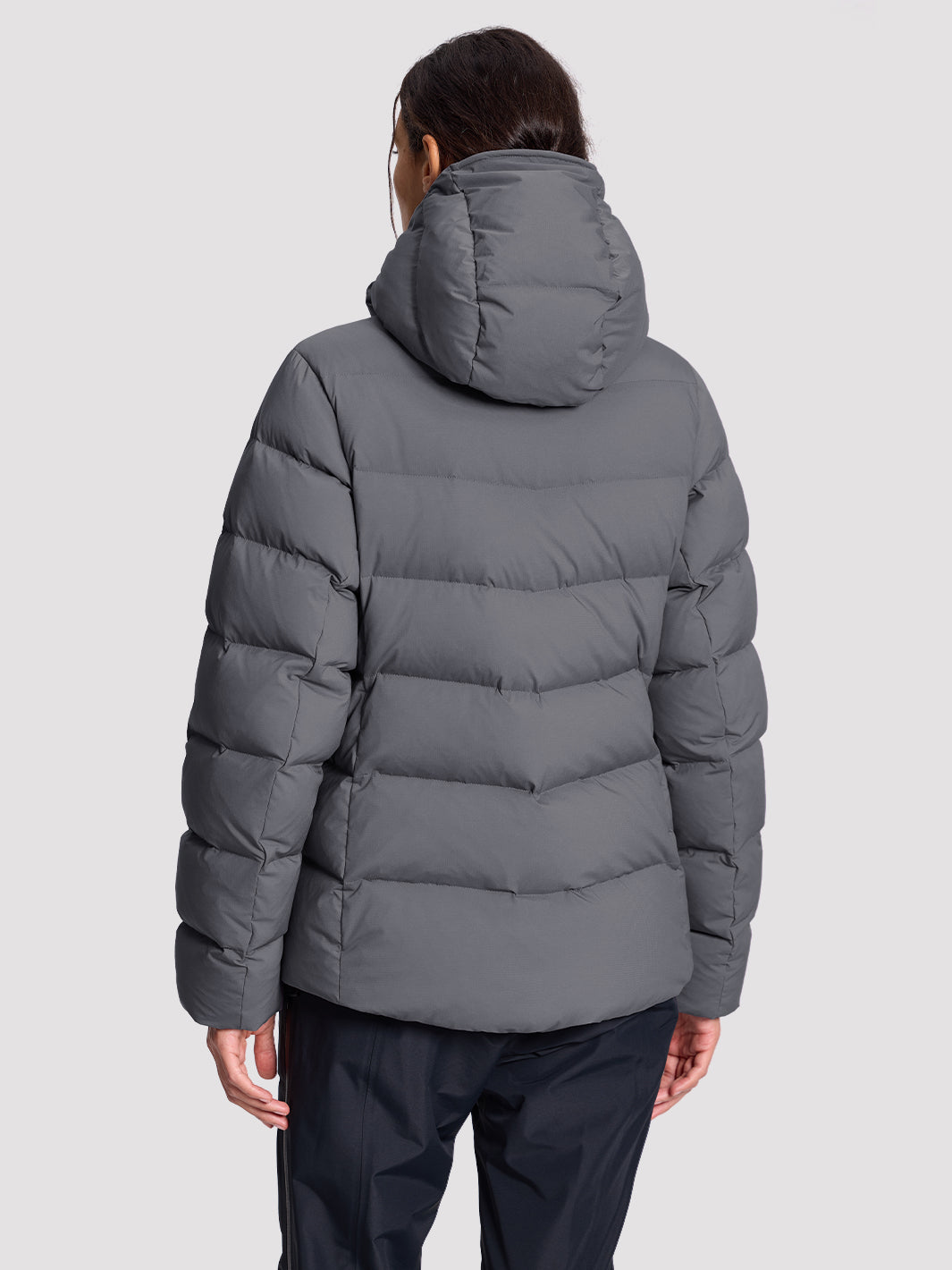 POLARIS Women's 800 Fill Goose Down Hooded Jacket Pioneer Camp