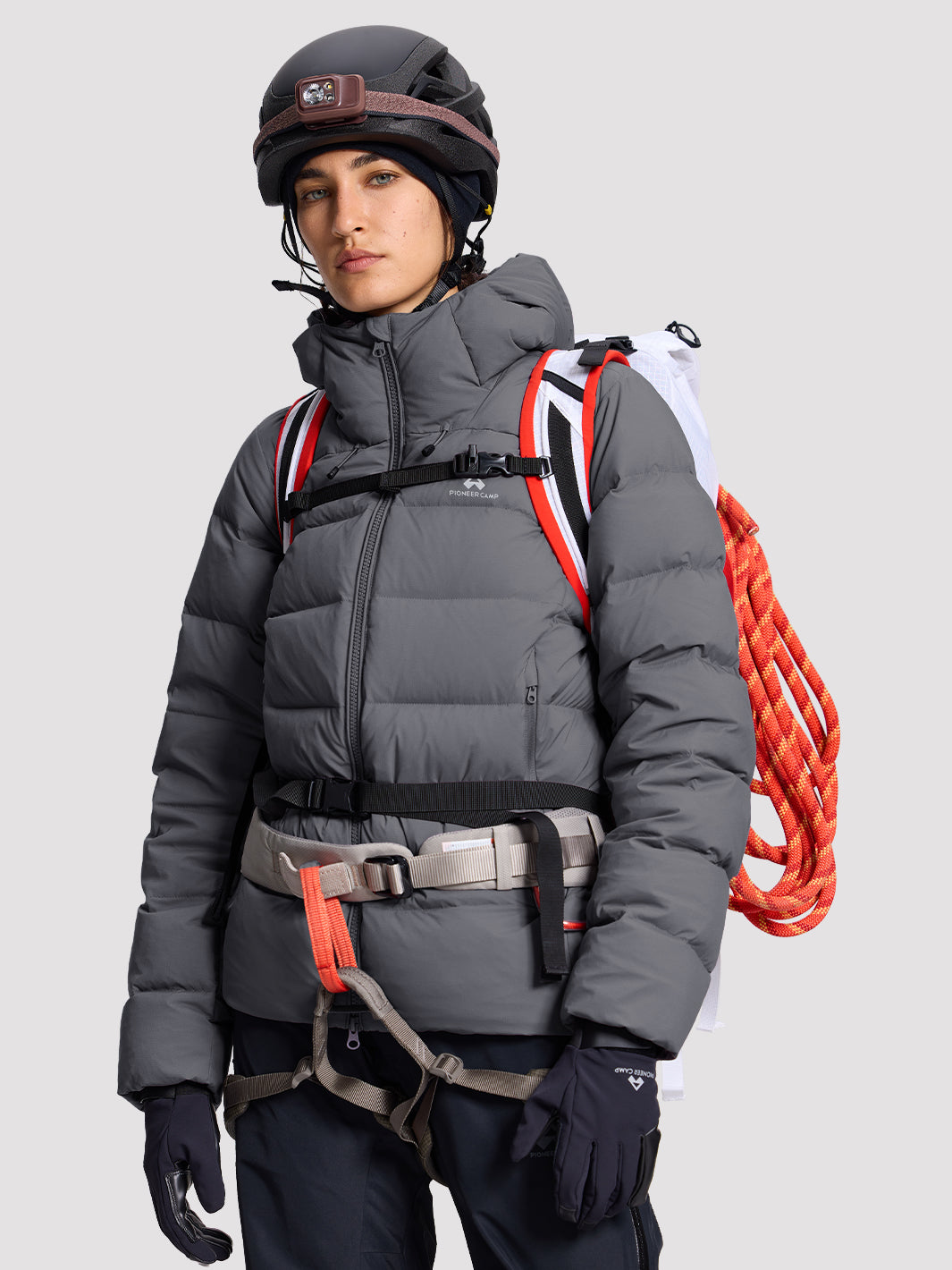 POLARIS Women's 800 Fill Goose Down Hooded Jacket Pioneer Camp