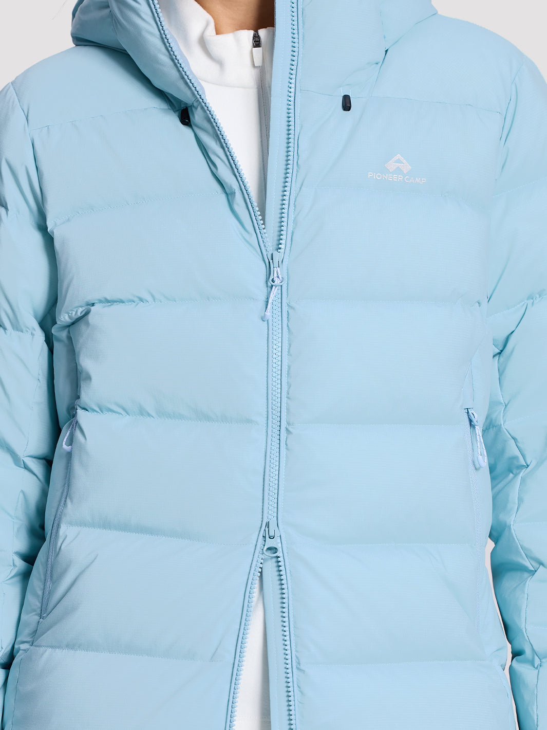 POLARIS Women's 800 Fill Goose Down Hooded Jacket Pioneer Camp