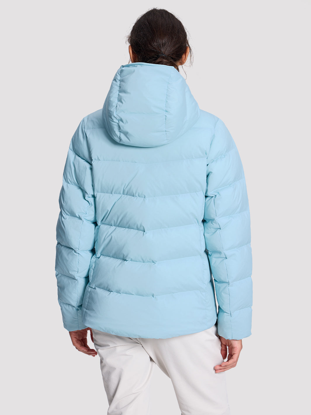 POLARIS Women's 800 Fill Goose Down Hooded Jacket Pioneer Camp