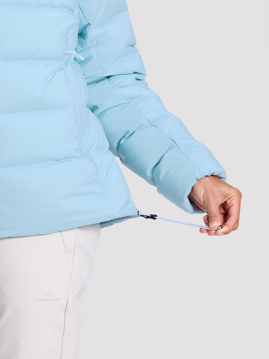 POLARIS Women's 800 Fill Goose Down Hooded Jacket Pioneer Camp