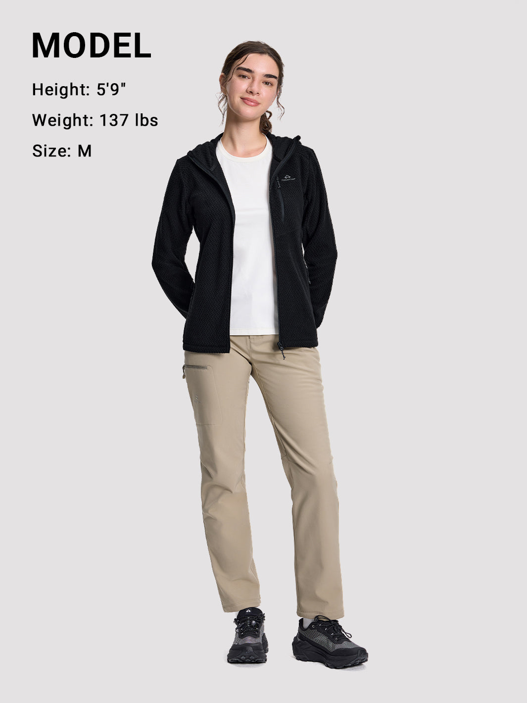 Women's Moisture-Wicking Wave Fleece Hoodie PIONEER CAMP
