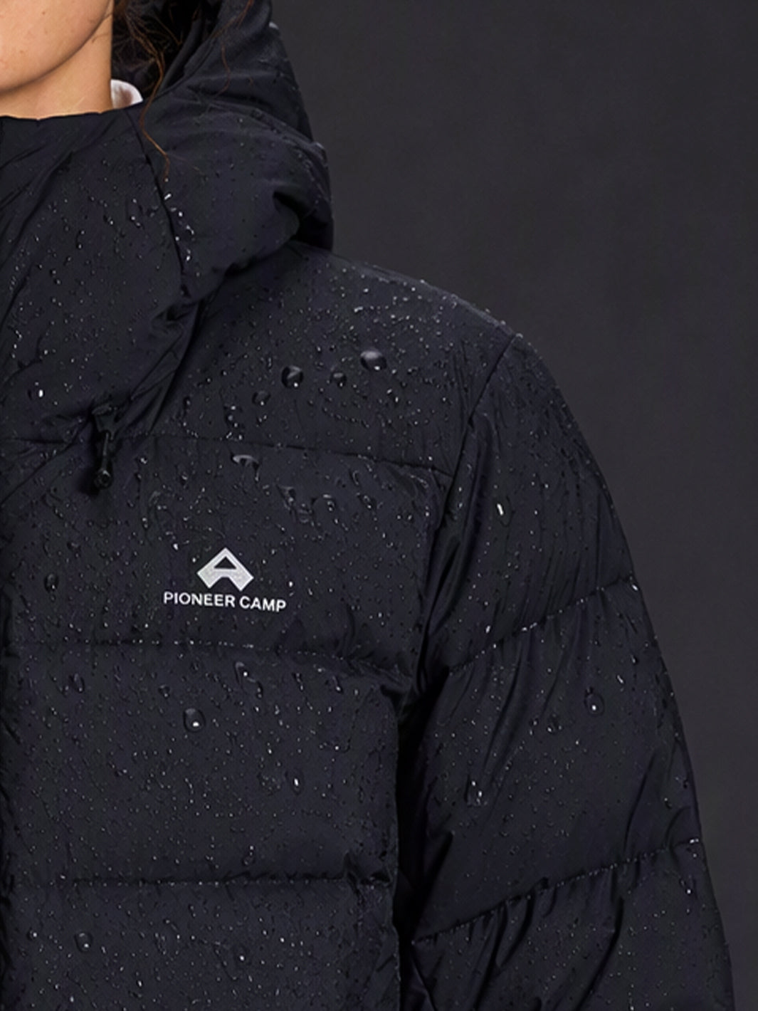 POLARIS Women's 800 Fill Goose Down Hooded Jacket Pioneer Camp