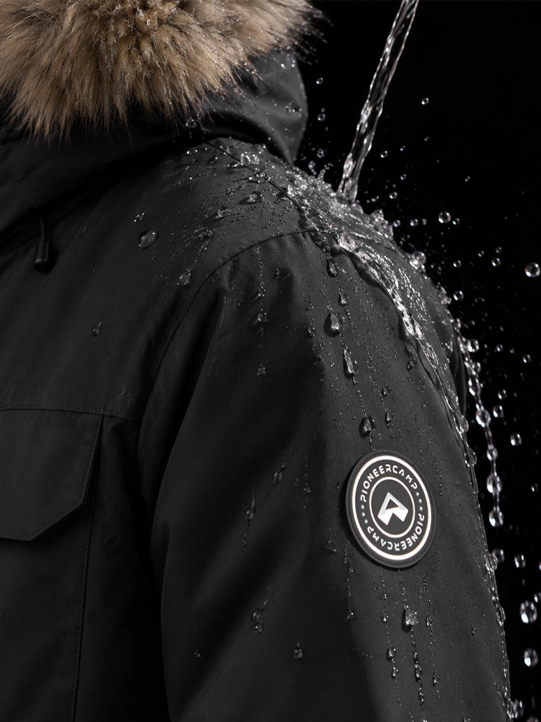 Men's 700 Fill Power Water-Resistant Duck Down Parka Jacket PIONEER CAMP
