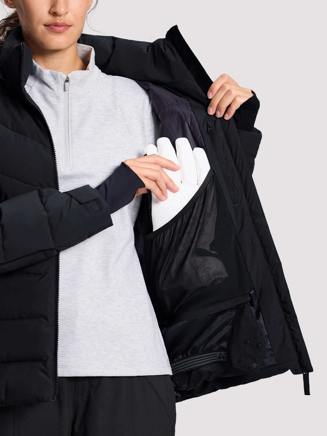 Women's Slim-Fit Faux Fur Collar SORONA Insulated Ski Jacket PIONEER CAMP