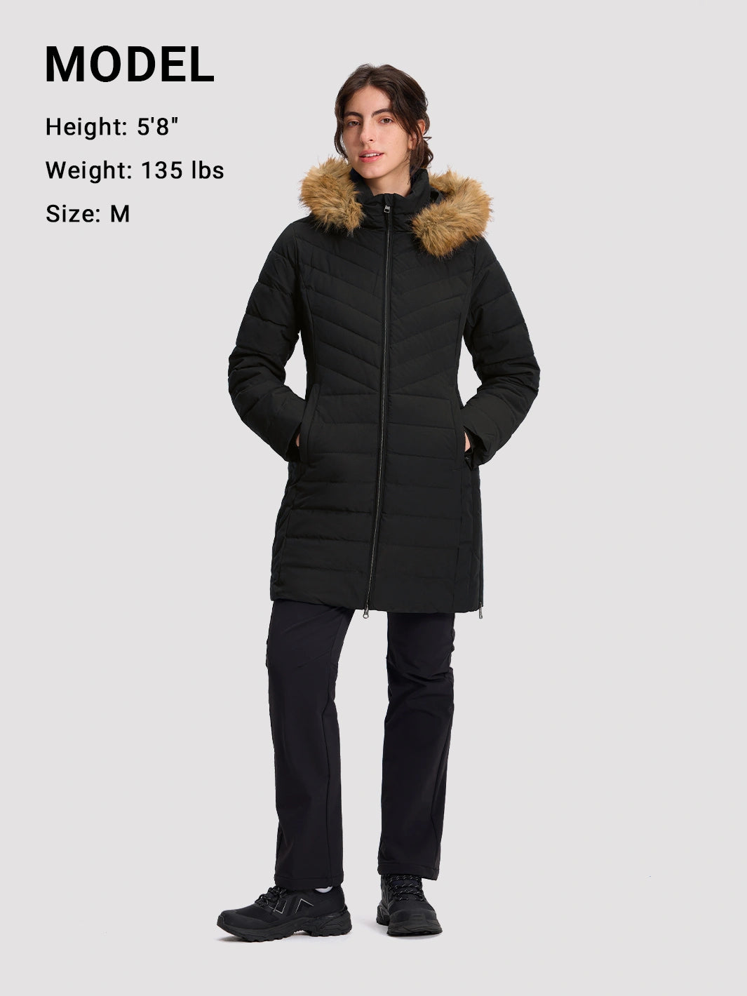Women's Waterproof Long Puffer Coat PIONEER CAMP