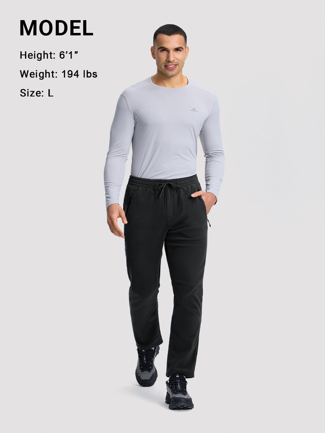 Men's Anti-Static 200g Polar Fleece Joggers Pants PIONEER CAMP