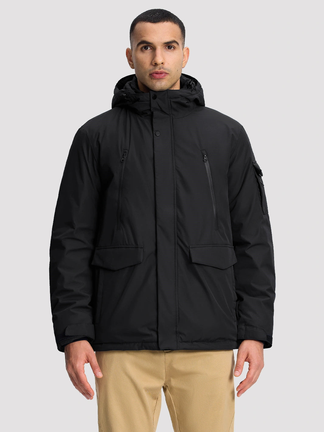 Men's 9-Pocket Hooded Fleece-Lined Winter Parka PIONEER CAMP