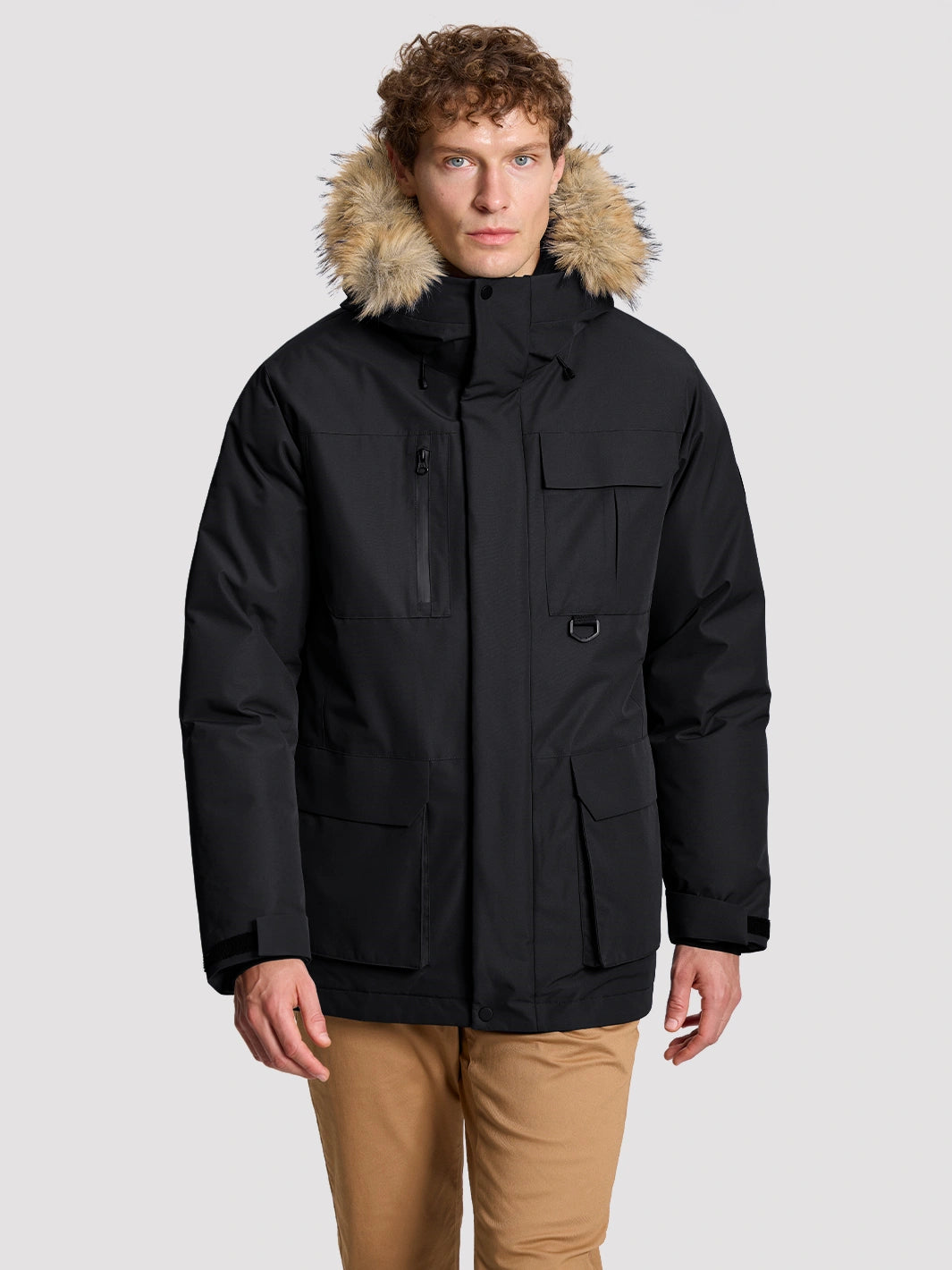 Men's 700 Fill Power Water-Resistant Duck Down Parka Jacket PIONEER CAMP