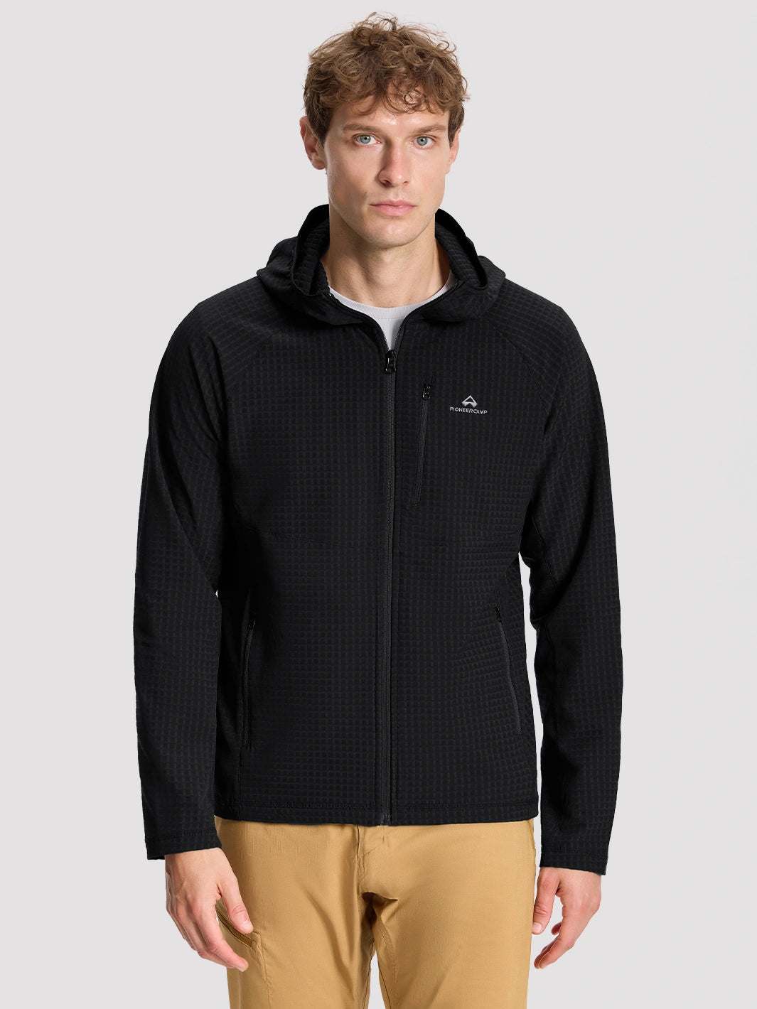 Men's Lightweight Grid Fleece Jacket PIONEER CAMP