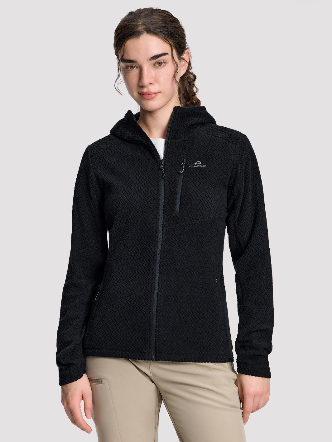 Women's Moisture-Wicking Wave Fleece Hoodie PIONEER CAMP