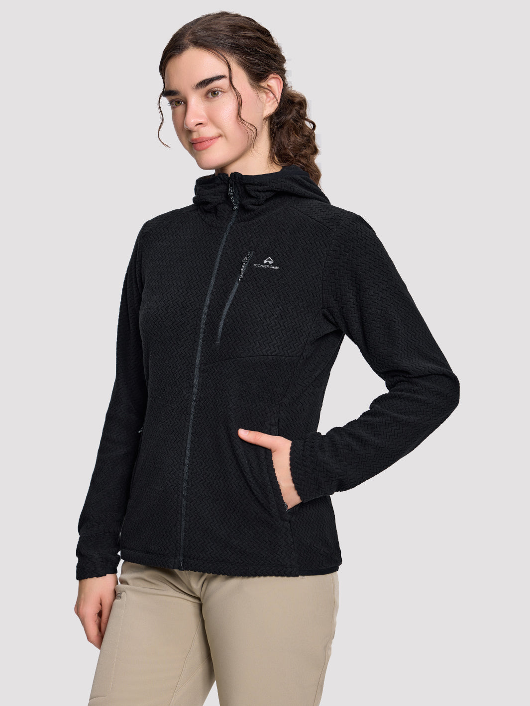 Women's Moisture-Wicking Wave Fleece Hoodie PIONEER CAMP