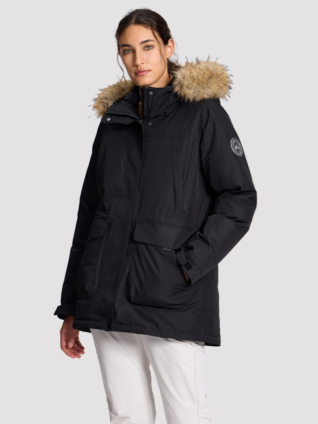 Women's 700 Fill Power Water-Resistant Duck Down Parka Jacket PIONEER CAMP