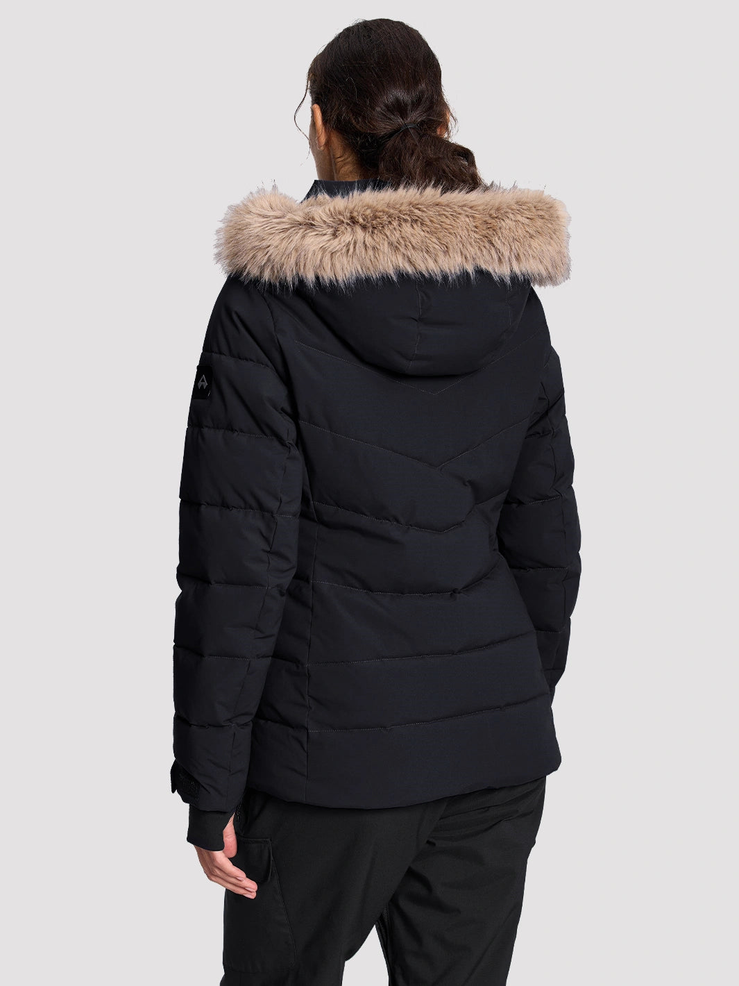 Women's Slim-Fit Faux Fur Collar SORONA Insulated Ski Jacket PIONEER CAMP