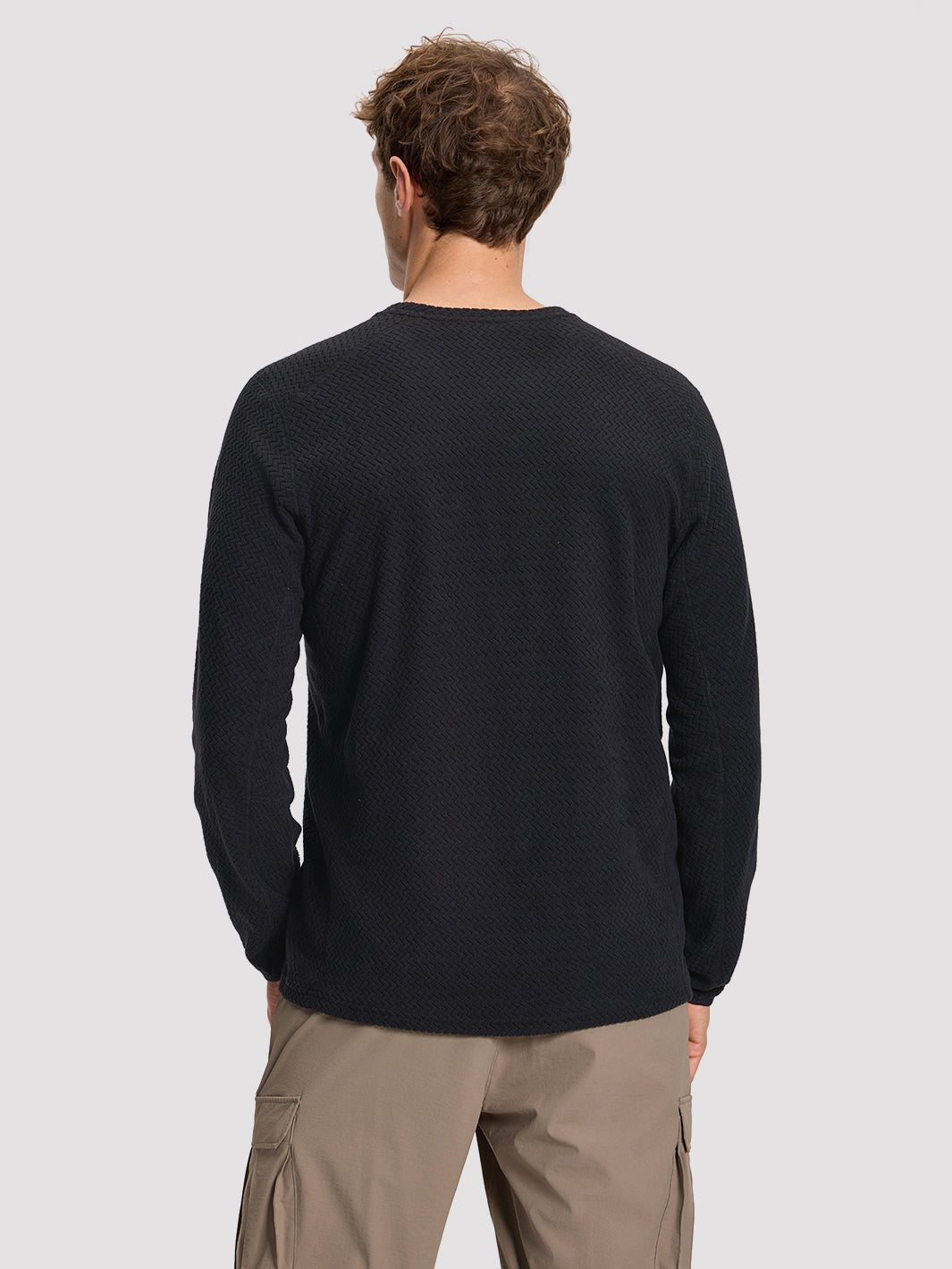 Men's Moisture-Wicking Wave Fleece Crewneck PIONEER CAMP