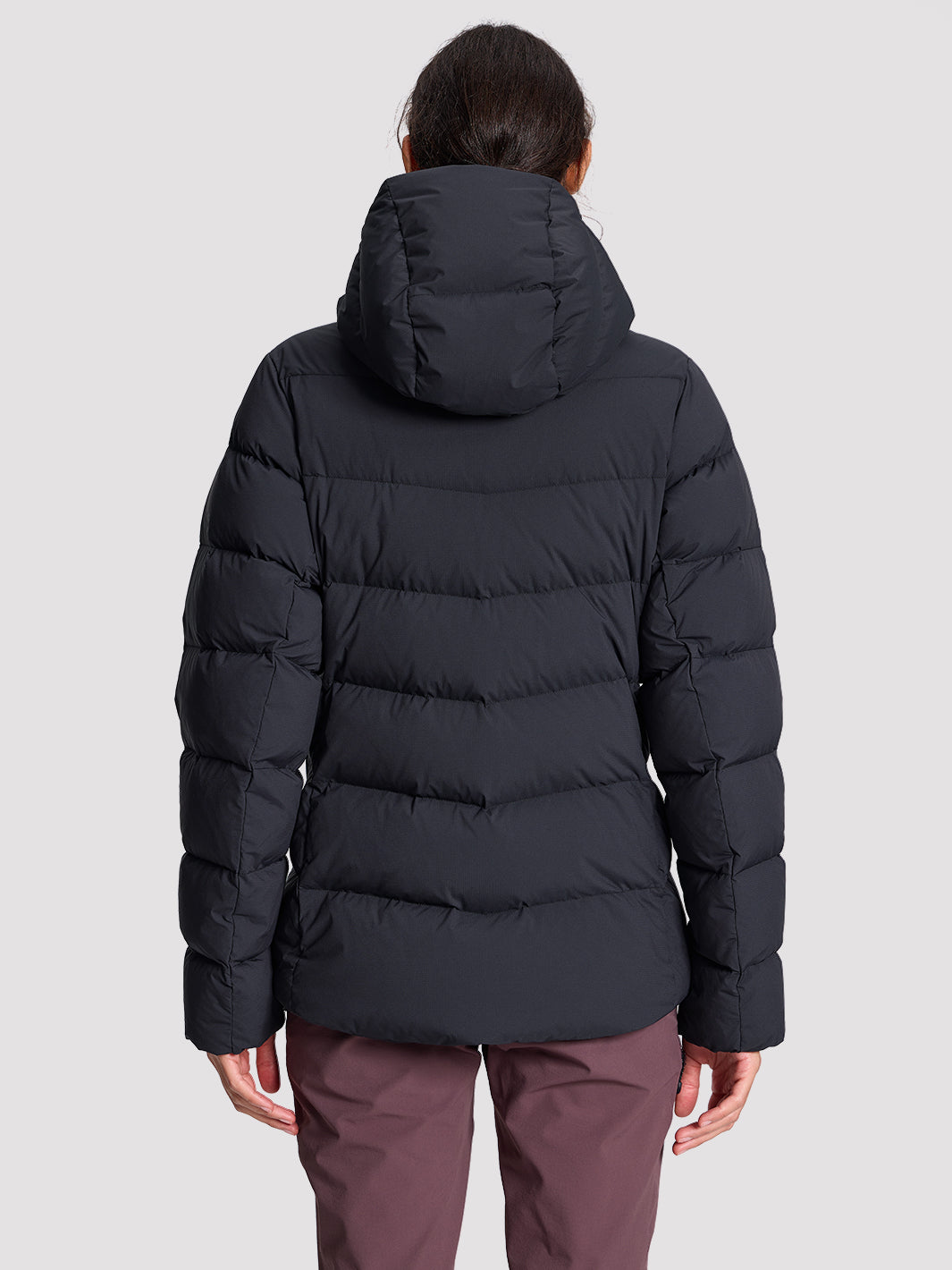 POLARIS Women's 800 Fill Goose Down Hooded Jacket Pioneer Camp