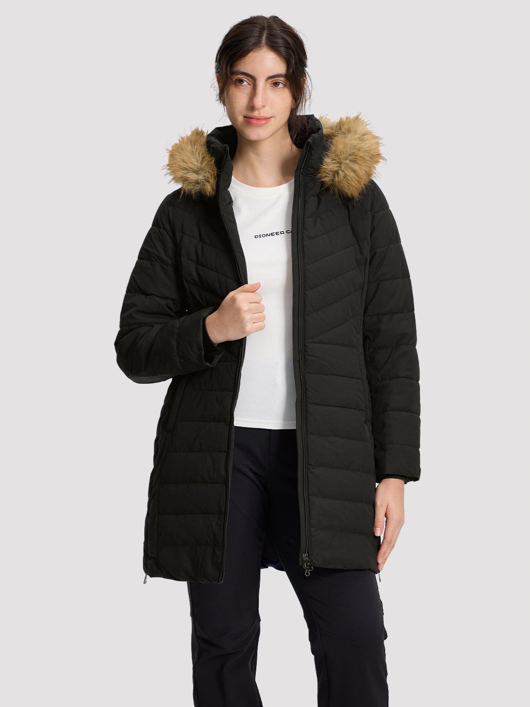 Women's Waterproof Long Puffer Coat PIONEER CAMP