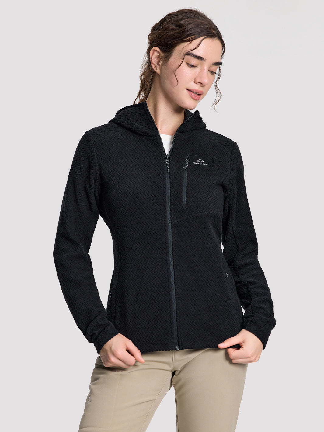 Women's Moisture-Wicking Wave Fleece Hoodie PIONEER CAMP