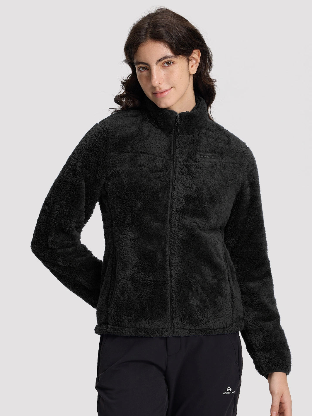 Women's Stand-Collar Coral Fleece Jacket PIONEER CAMP
