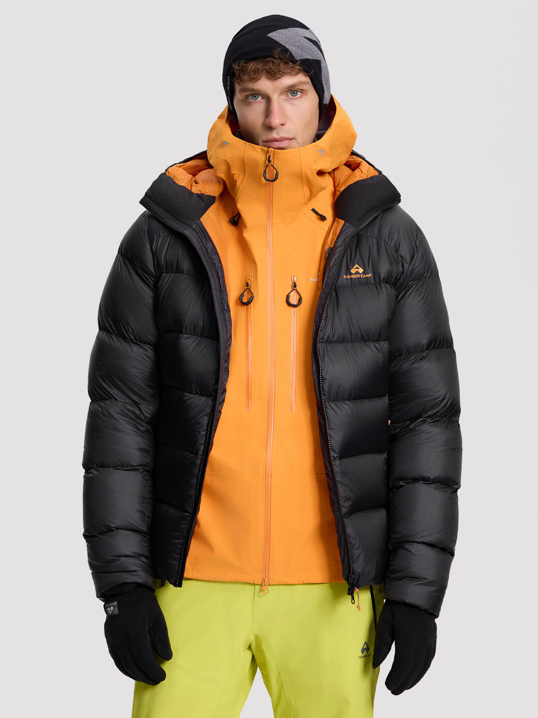 Men's 800-Fill Goose Down Hooded Jacket PIONEER CAMP