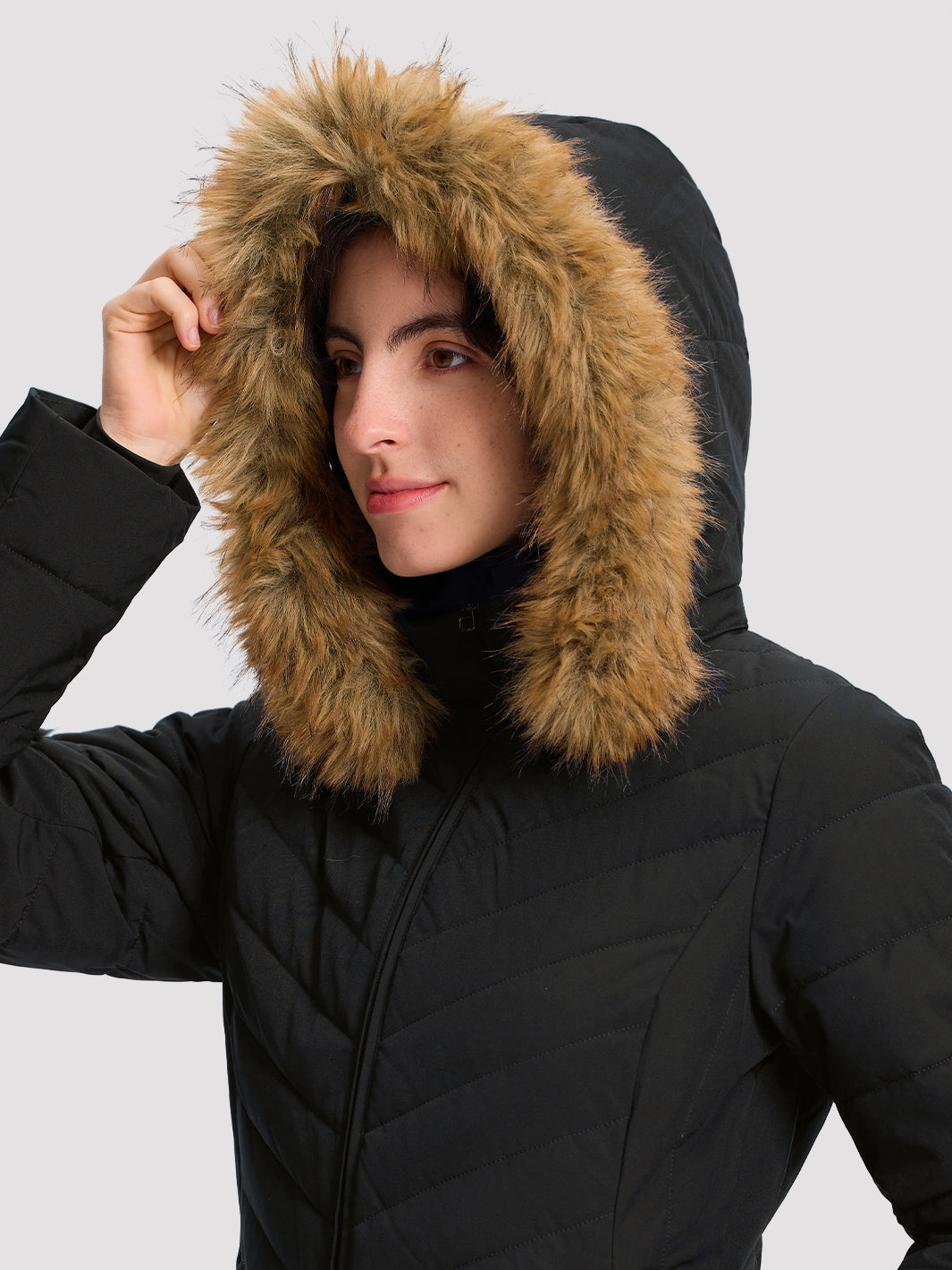Women's Waterproof Long Puffer Coat PIONEER CAMP