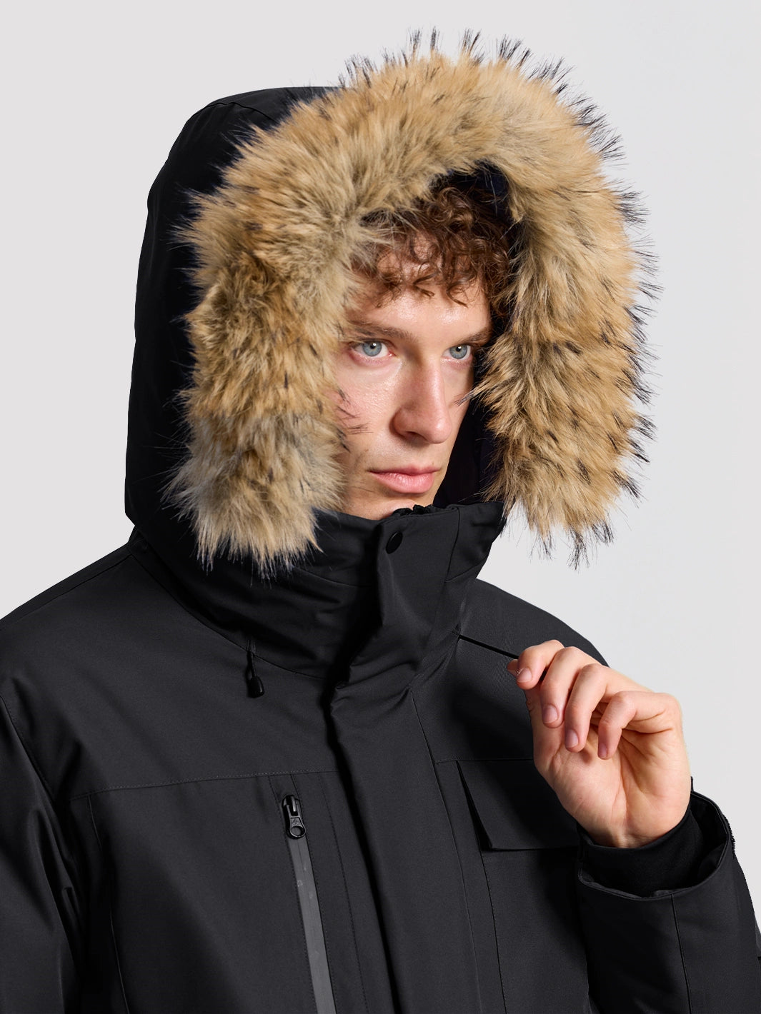 Men's 700 Fill Power Water-Resistant Duck Down Parka Jacket PIONEER CAMP