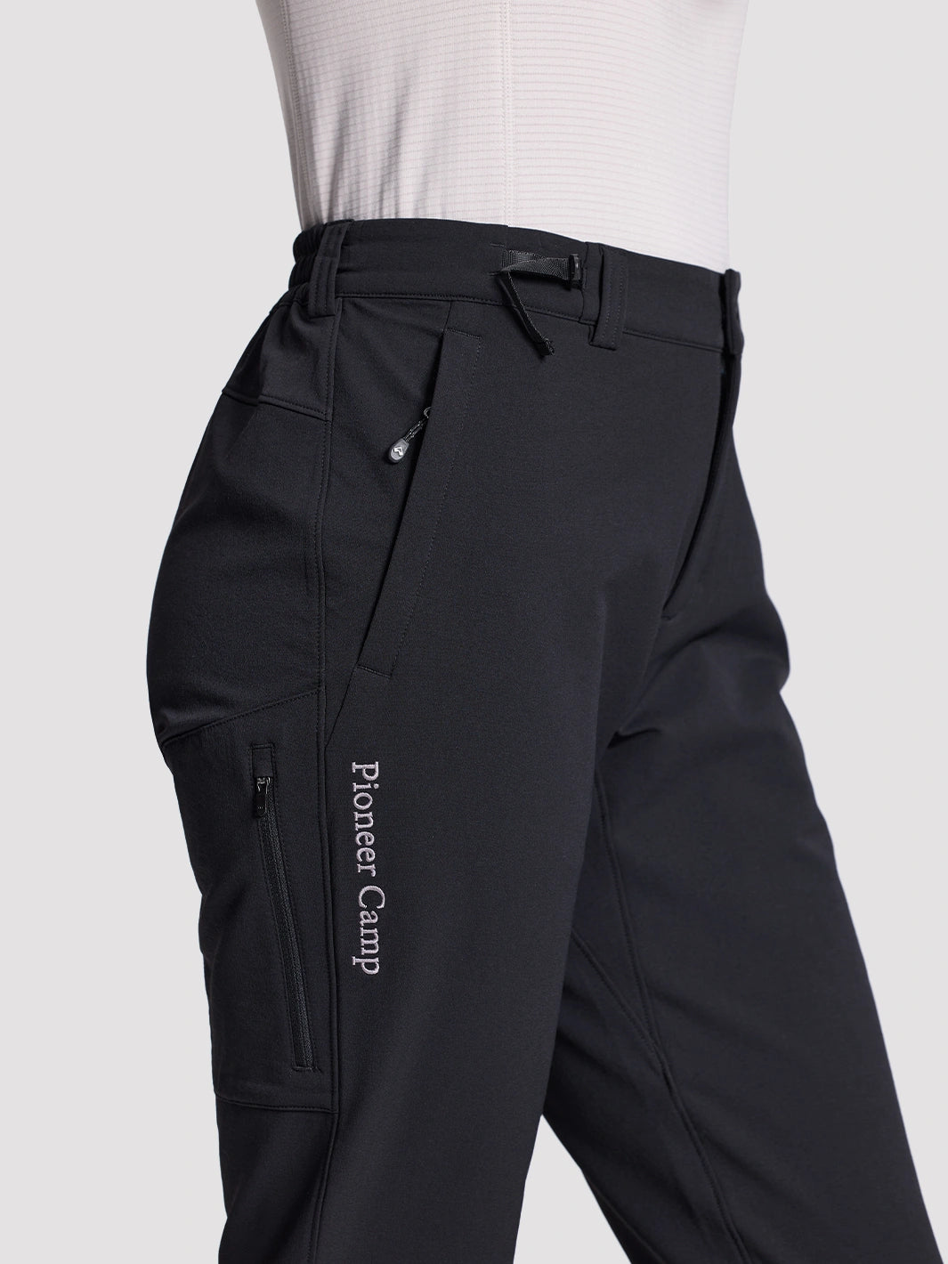 Women's Water-Resistant Fleece Lined Straight Hiking Pants PIONEER CAMP