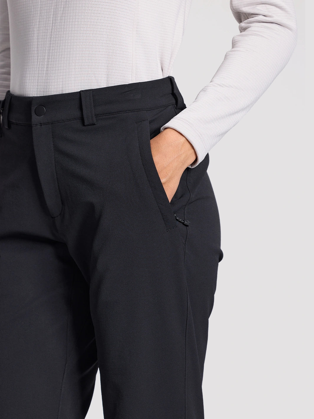 Women's Water-Resistant Fleece Lined Straight Hiking Pants PIONEER CAMP