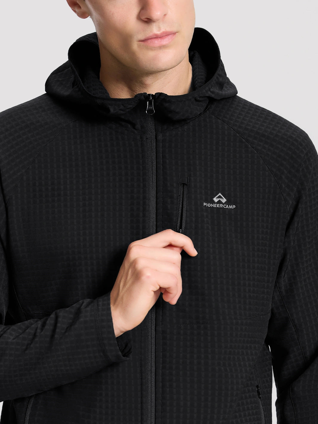 Men's Lightweight Grid Fleece Jacket PIONEER CAMP