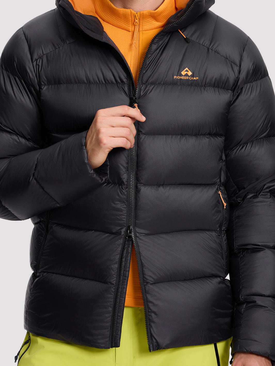 Men's 800-Fill Goose Down Hooded Jacket PIONEER CAMP