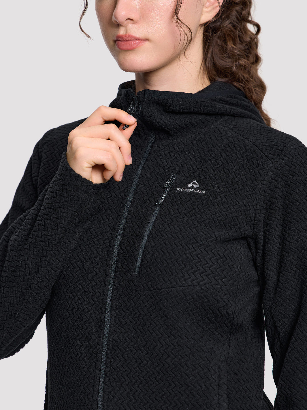 Women's Moisture-Wicking Wave Fleece Hoodie PIONEER CAMP