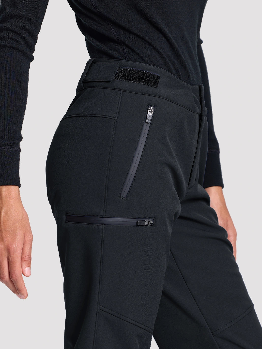 Women's 3-Layer Water-Repellent Softshell Ski Pants PIONEER CAMP