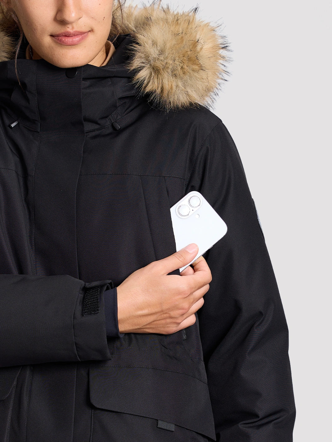 Women's 700 Fill Power Water-Resistant Duck Down Parka Jacket PIONEER CAMP