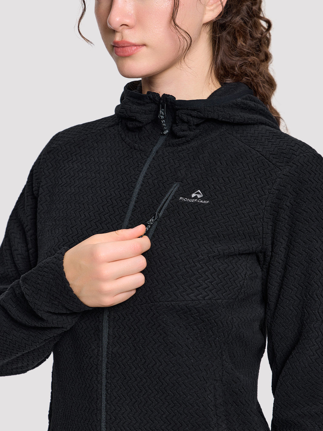 Women's Moisture-Wicking Wave Fleece Hoodie PIONEER CAMP
