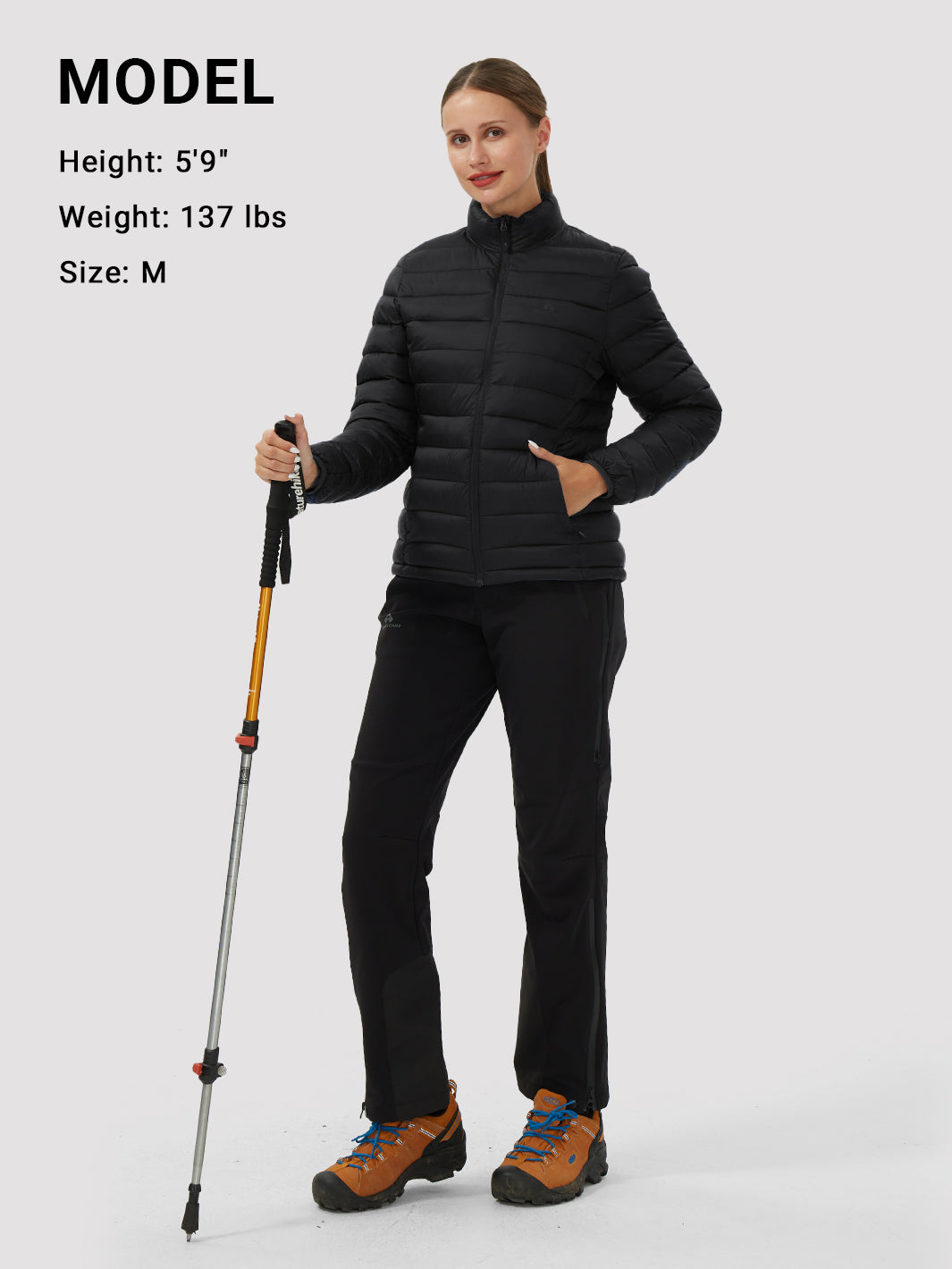 Women's 350g Lightweight Packable Puffer Jacket PIONEER CAMP