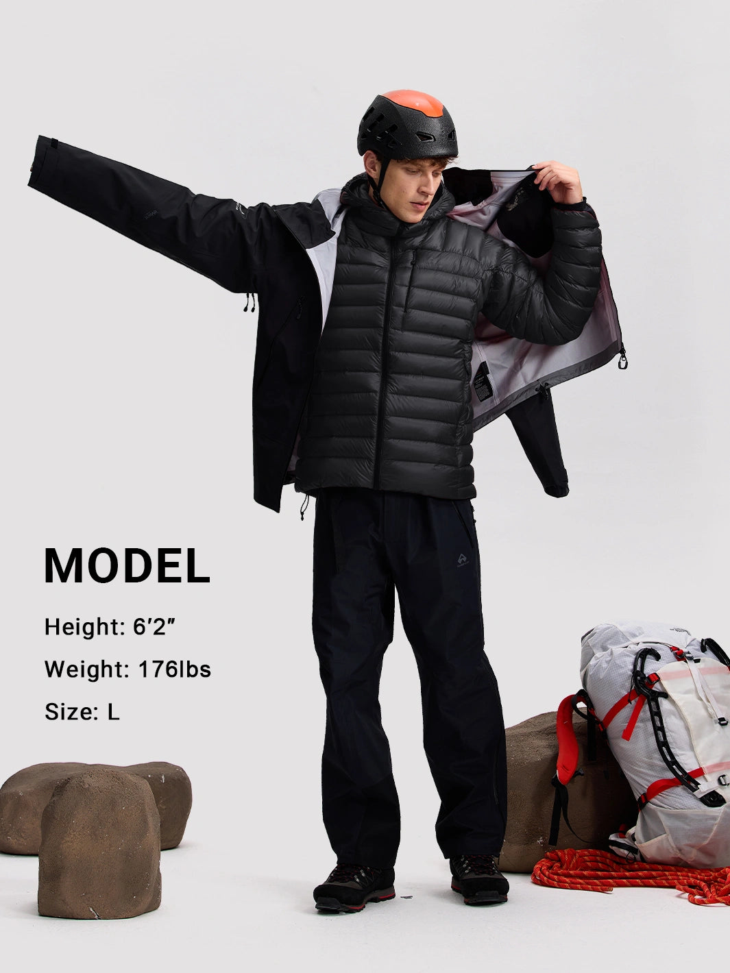 Men's 850 Fill Packable Down Jacket PIONEER CAMP