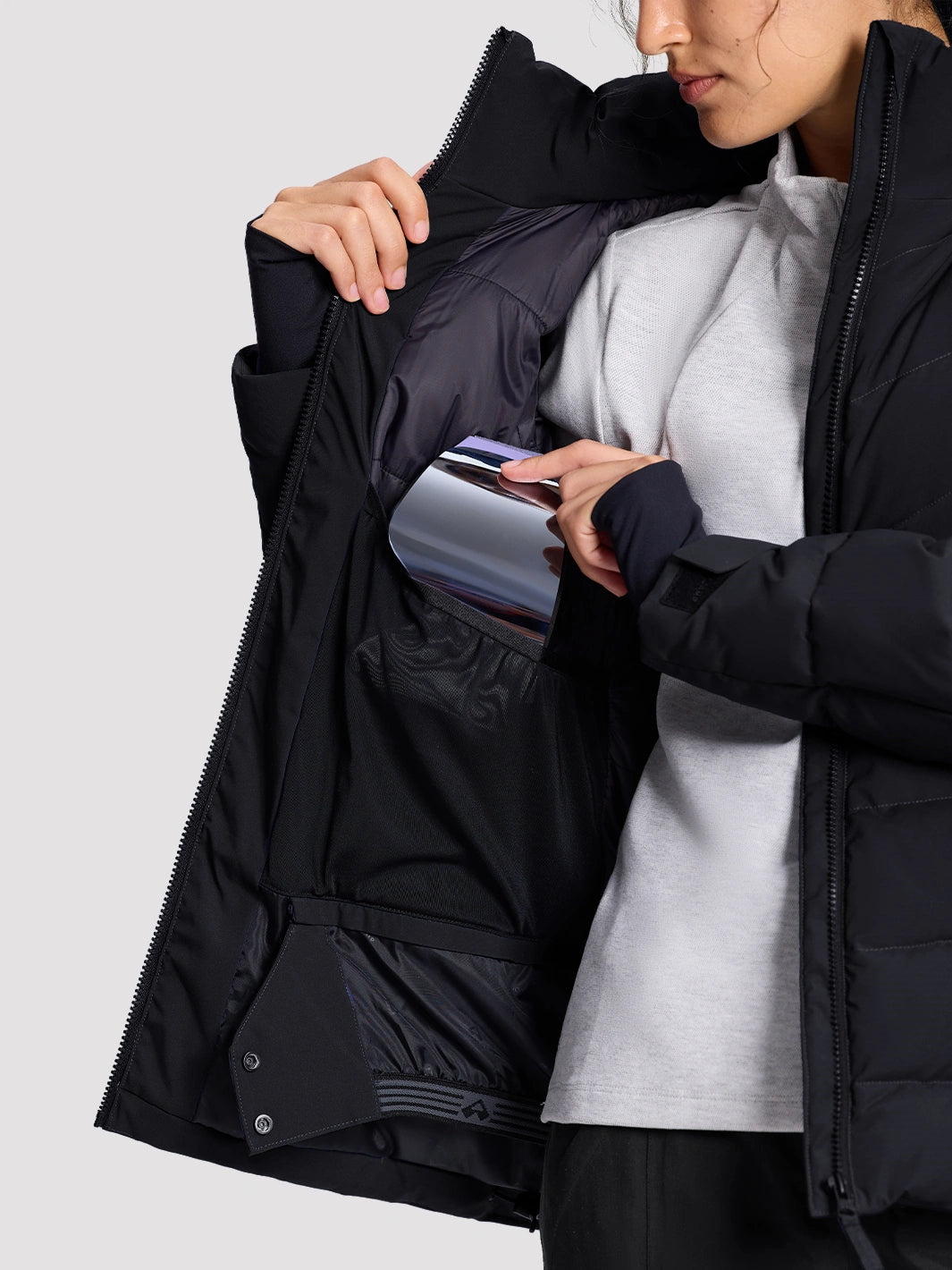 Women's Slim-Fit Faux Fur Collar SORONA Insulated Ski Jacket PIONEER CAMP