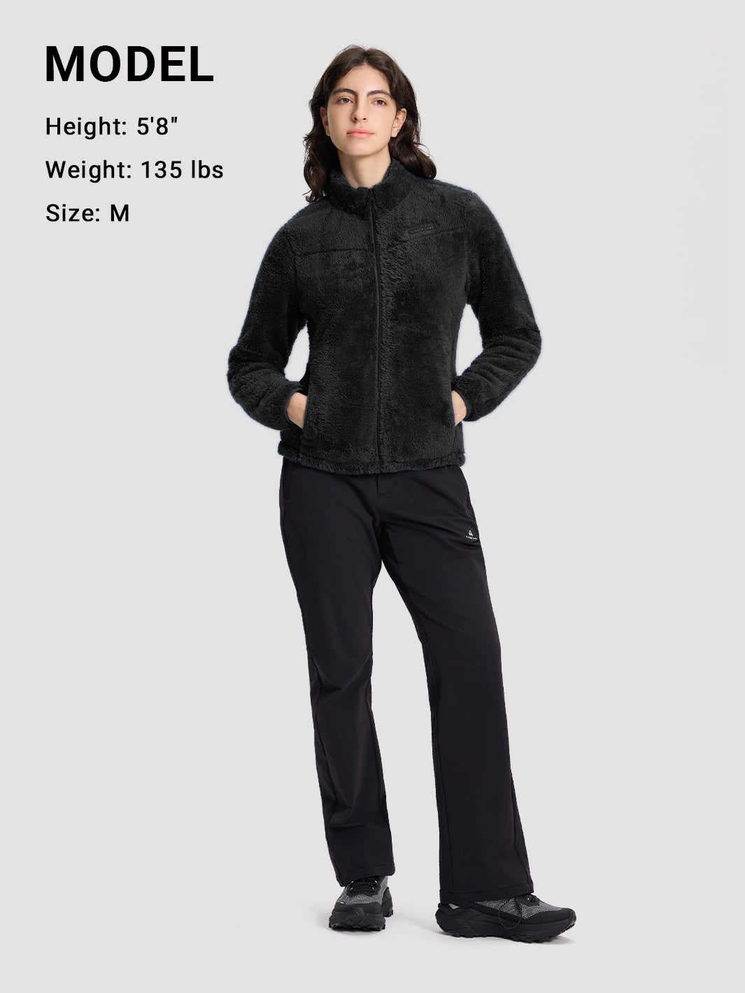 Women's Stand-Collar Coral Fleece Jacket PIONEER CAMP