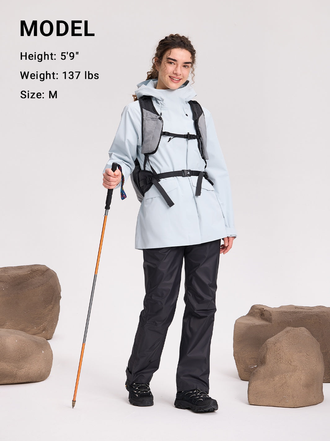 Pantalones Impermeables Plegables de Lluvia para Mujer