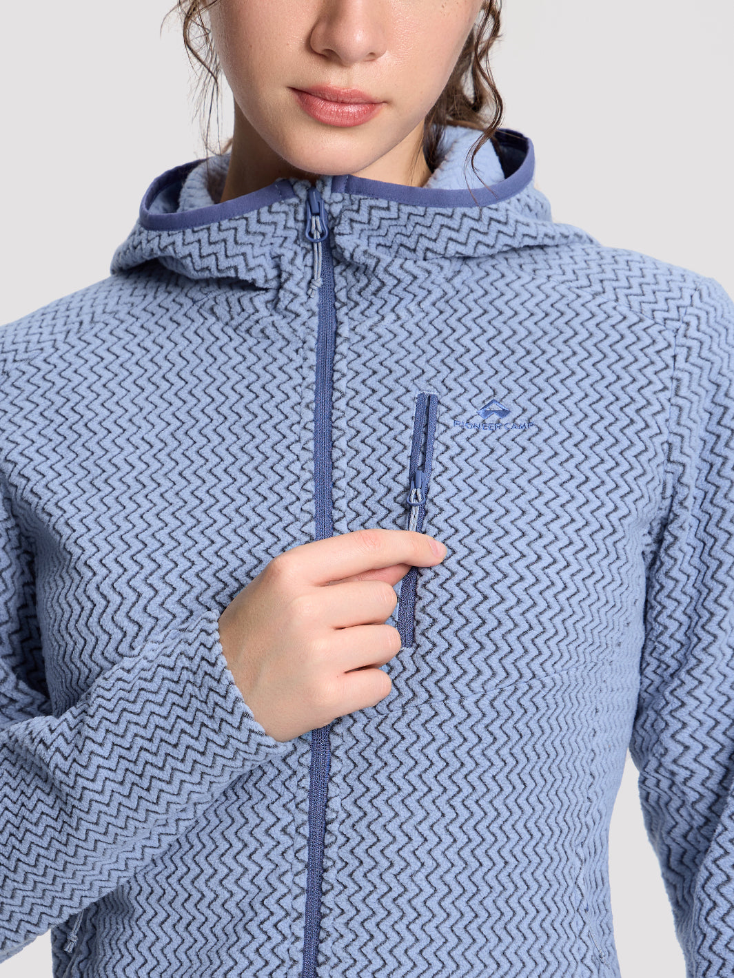 Women's Moisture-Wicking Wave Fleece Hoodie PIONEER CAMP