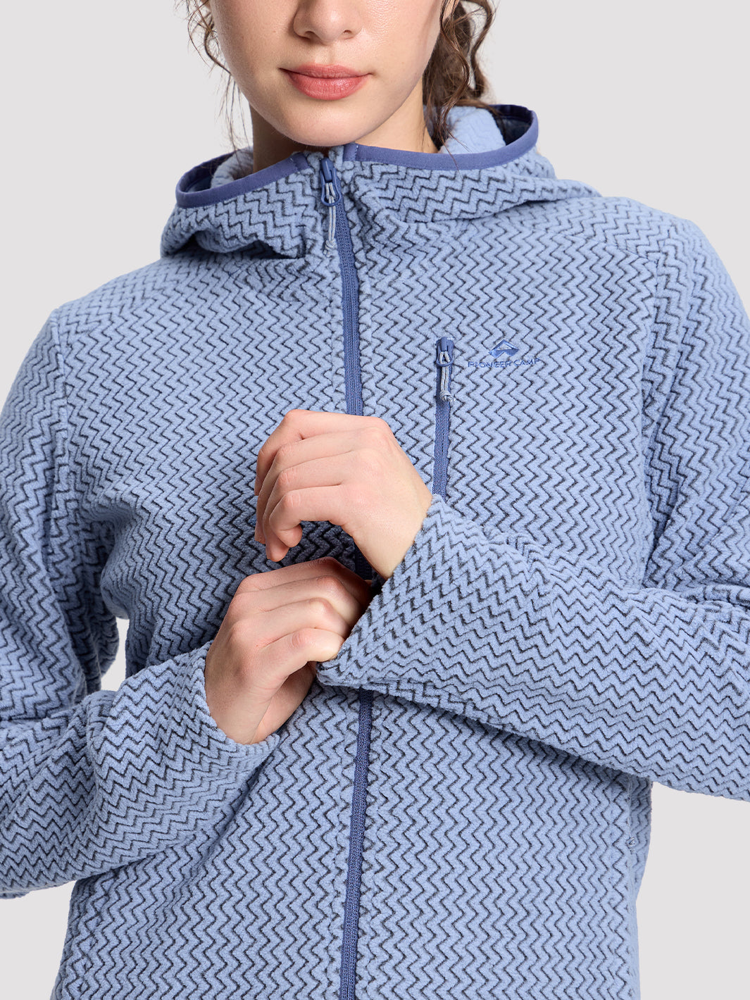 Women's Moisture-Wicking Wave Fleece Hoodie PIONEER CAMP