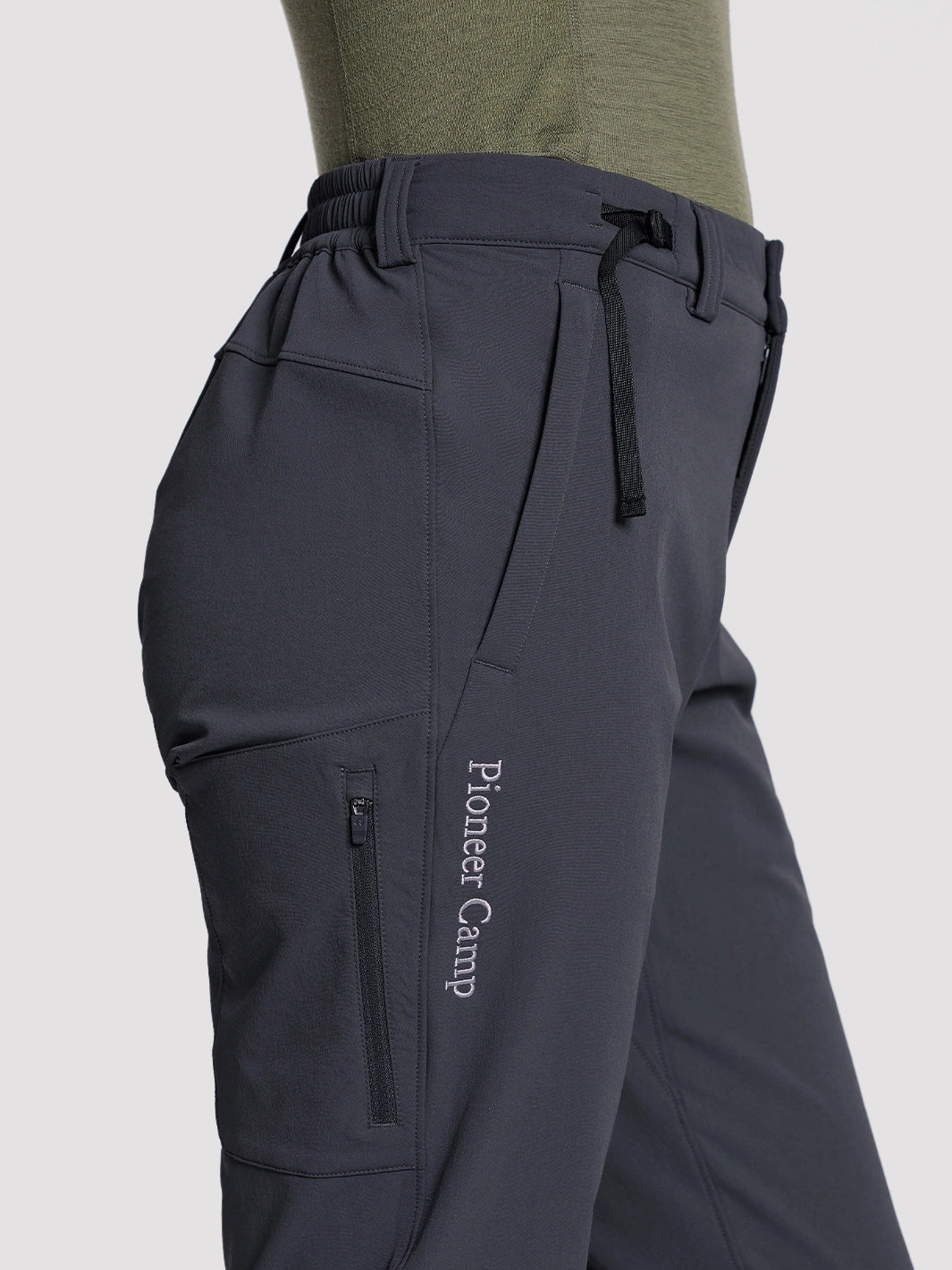 Women's Water-Resistant Fleece Lined Straight Hiking Pants PIONEER CAMP